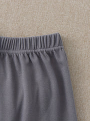 3 Sets Bow Solid Lounge Bottoms Elastic Waistband Shorts Womens Loungewear