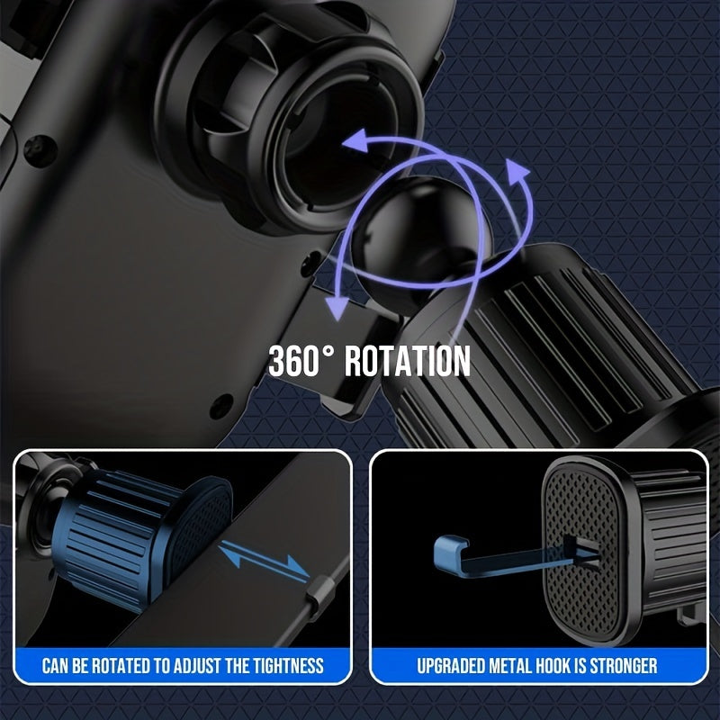 Spiral Inverted Hook Air Outlet Phone Holder for Cars