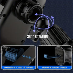 Spiral Inverted Hook Air Outlet Phone Holder for Cars