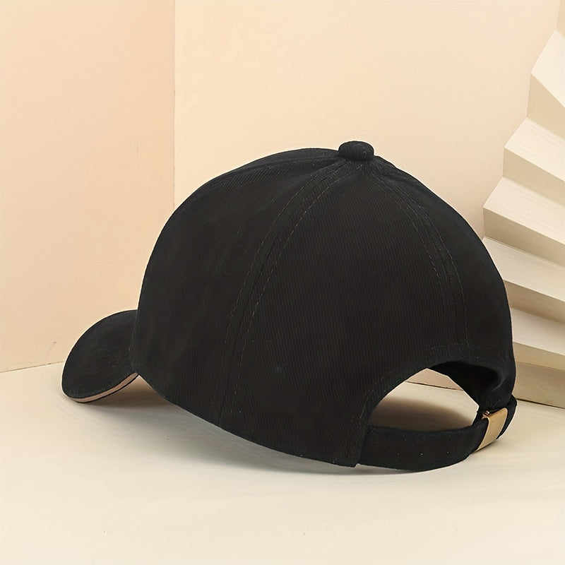 Label Patch Golf Baseball Cap Lightweight Dad Hat Solid Casual Sun Hat