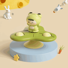 Rocket Suction Cup Spinning Top Baby Toy