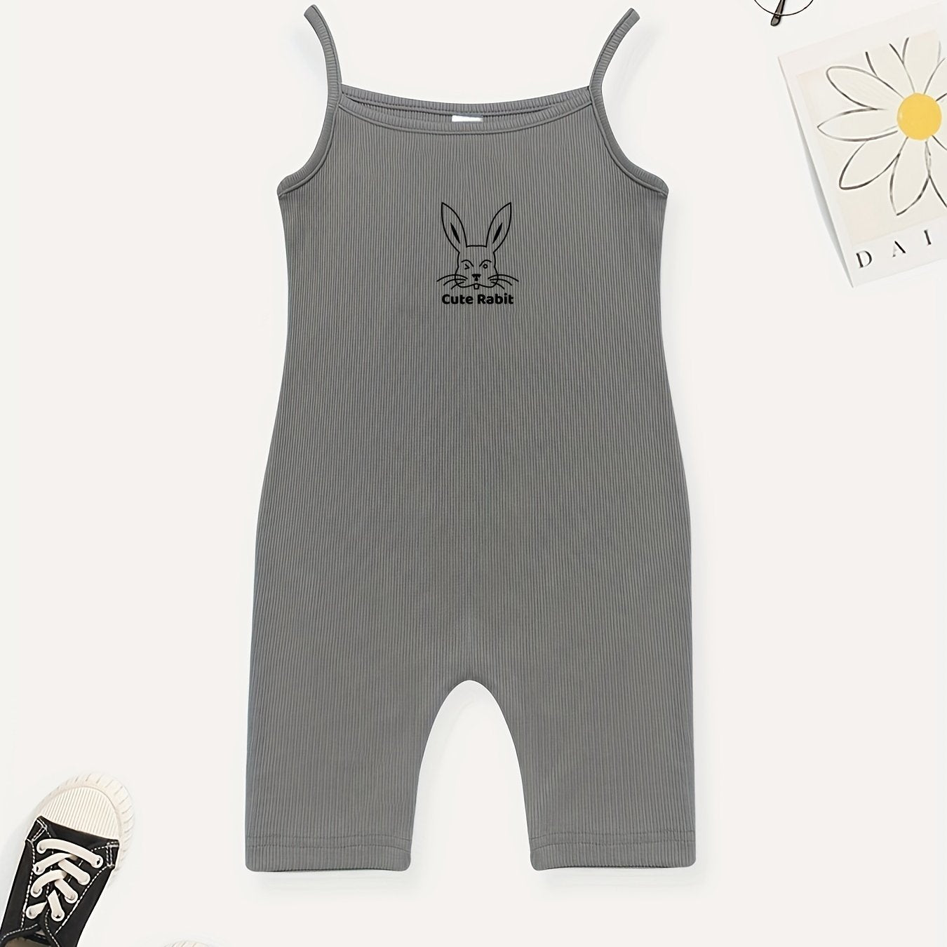 Girls Rabbit Print Jumpsuit Girl Clothing
