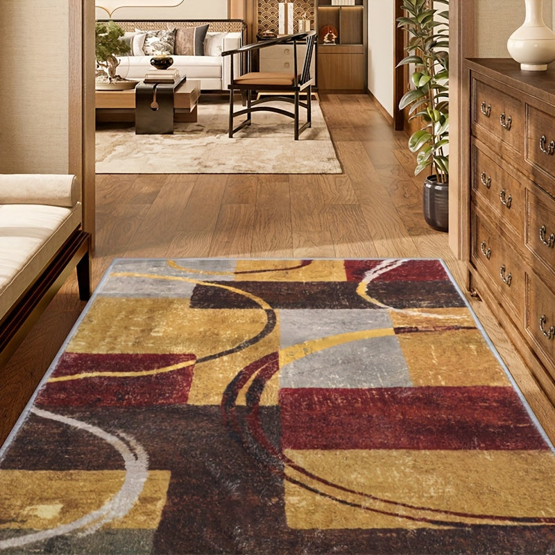 Soft Faux Cashmere Hallway Carpet Non-slip Mat Entrance Bedside Blanket