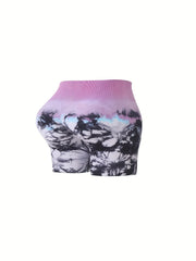 4Pcs High Waist Yoga Shorts Butt Lifting Seamless Fitness Sports Shorts