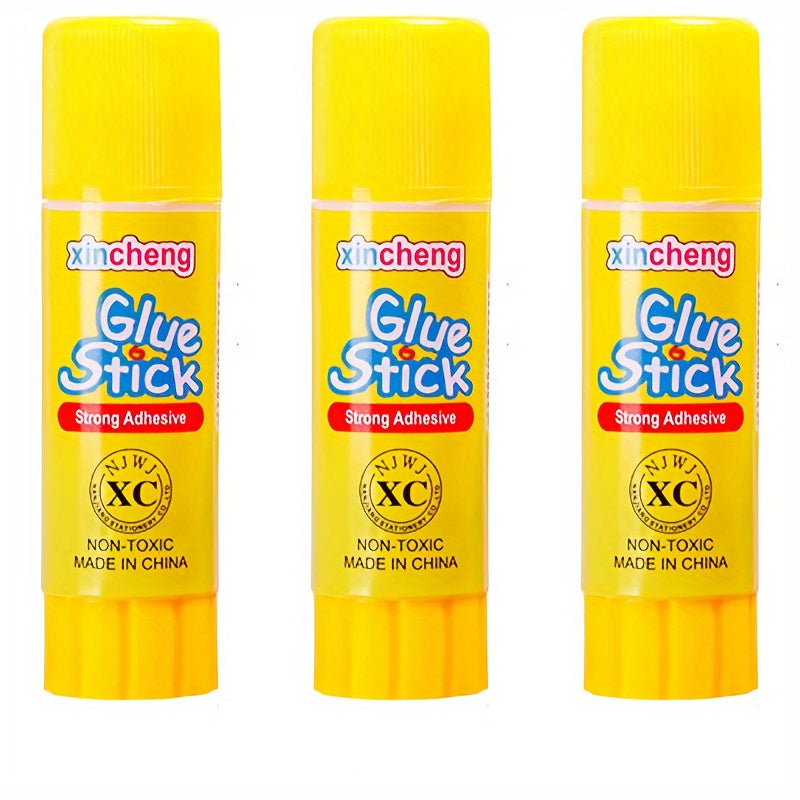 3pcs Solid Glue Stick Student High Viscosity