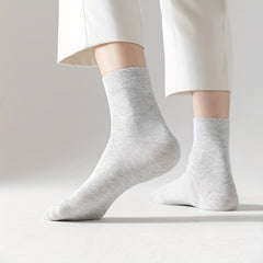 Men's Antibacterial Cotton Crew Socks Moisture Wicking Tube Socks