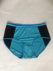 3 Pack Plus Size Panties Set Colorblock High Waisted Briefs
