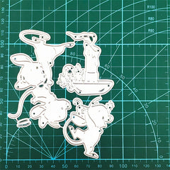 DIY Scrapbook Mouse Celebration Card Making Metal Die Cutting Mold
