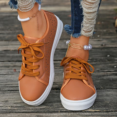 Women's Hollow Out Lace-up Sports Shoes Comfortable Leisure Style