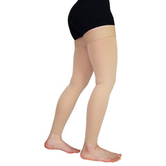 Size Up Thigh High Compression Stockings 20-30mmHg Footless Unisex