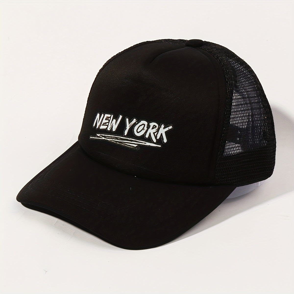 YORK Printed Trucker Hat Baseball Cap Adjustable Mesh Sunshade Dad Hat