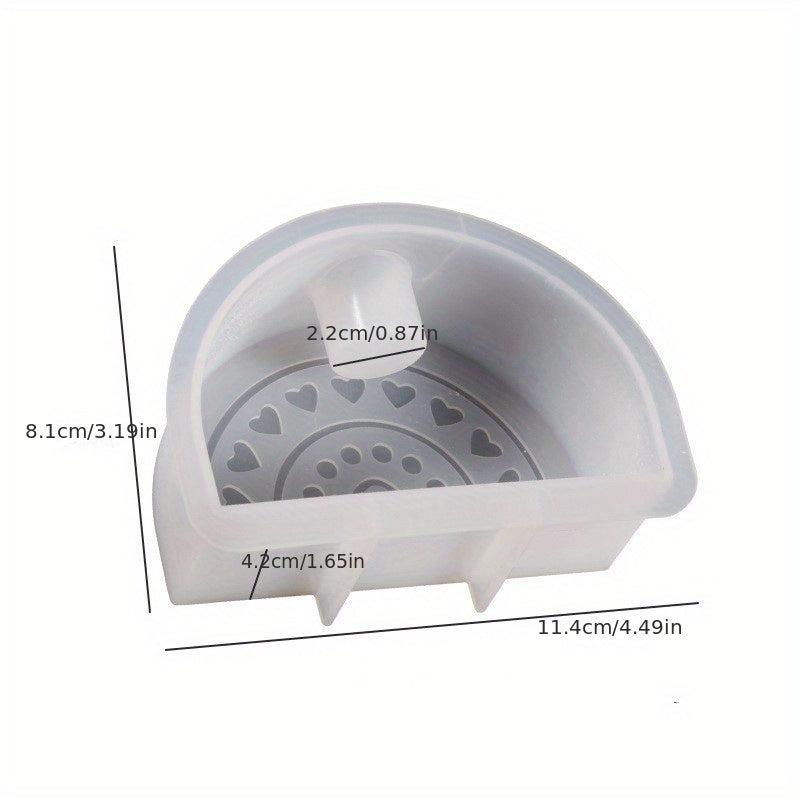 DIY Crystal Epoxy Resin Mold Rainbow Arch Candle Holder Silicone Mold