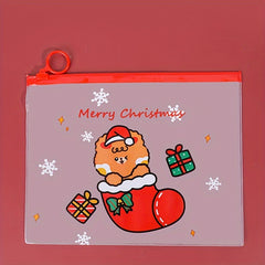 Christmas Series File Bag Student Portable Stationery Storage Bag
