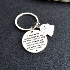 Kpop Cartoon Halloween Keychain Stainless Y2K Car Key Chain For Girls