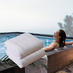 Soft Cotton Bath Towel Set of 3 - Absorbent Bathroom Supplies