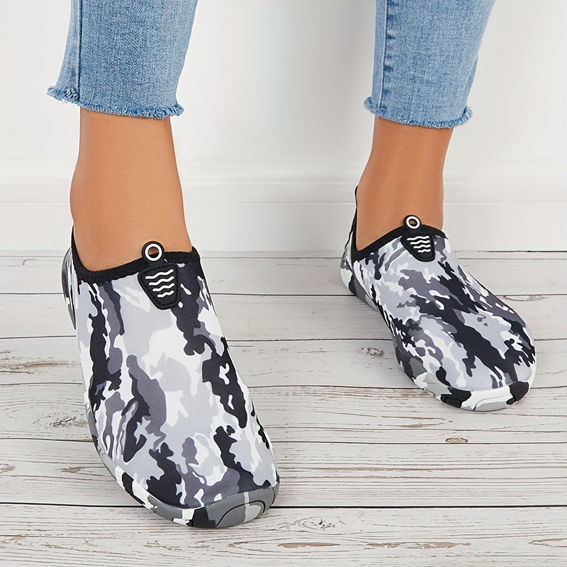 Women's Camo Print Water Socks for Swimming Surfing Diving