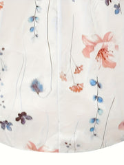 Floral Print Long Sleeve Blouse