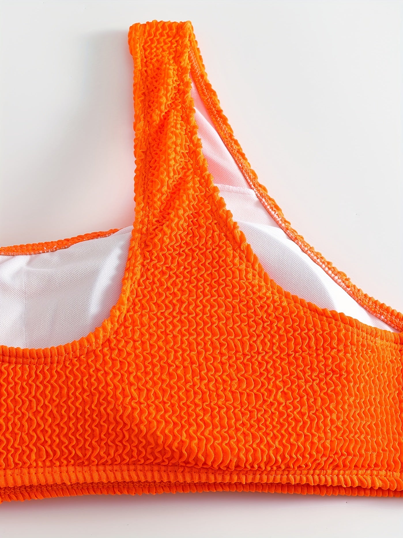 Ribbed Crop Tank Top & Panty Swimsuit Set