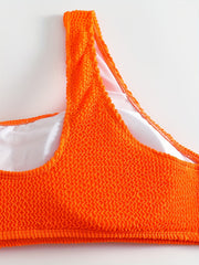 Ribbed Crop Tank Top & Panty Swimsuit Set