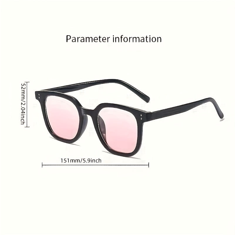 Gradient Brown Blush Frame Sunglasses with Glasses Box