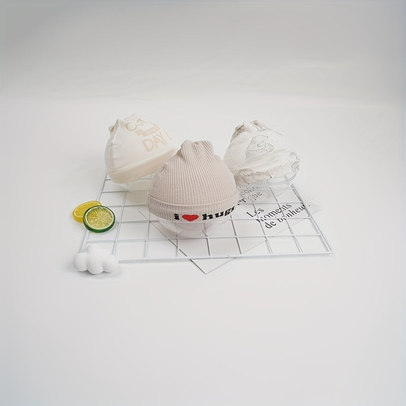 3pcs Tweeter Hat for Infants 0-6 Months