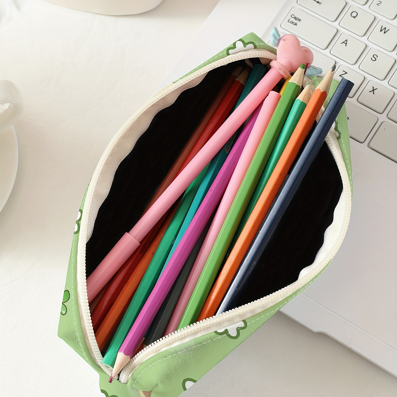 Large Capacity Pencil Case Zippered Pen Holder