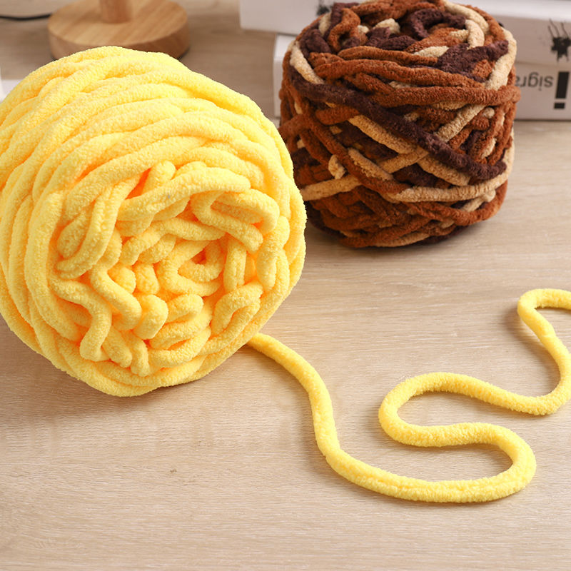 6 Pack Chunky Knit Yarn & Bear Accessories Set for DIY Arts