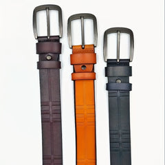 Men's Leather Belt Pin Buckle Waist Strap Casual Jeans Belt