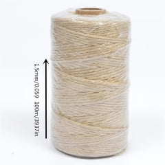 1pc 109 Yards Jute Rope for DIY Artworks Decoration Gift Wrapping