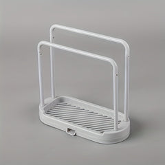 Kitchen Sponge Holder Dishcloth Hook Sink Rack Tray Organizer