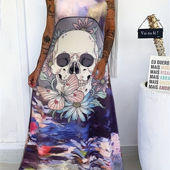 Goth Summer Dress Women's Maxi Cami Dress