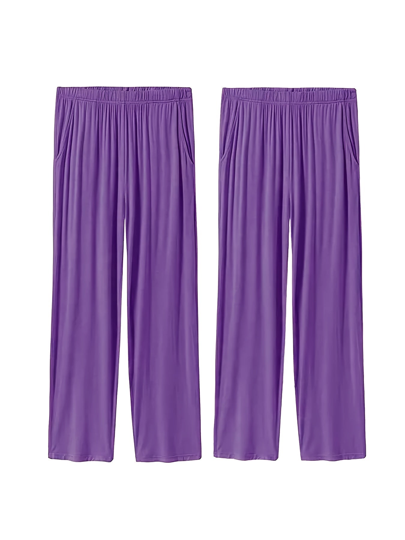 Wide Leg Casual Sports Pants With Pocket Comfortable Stretchy Casual Running Pan