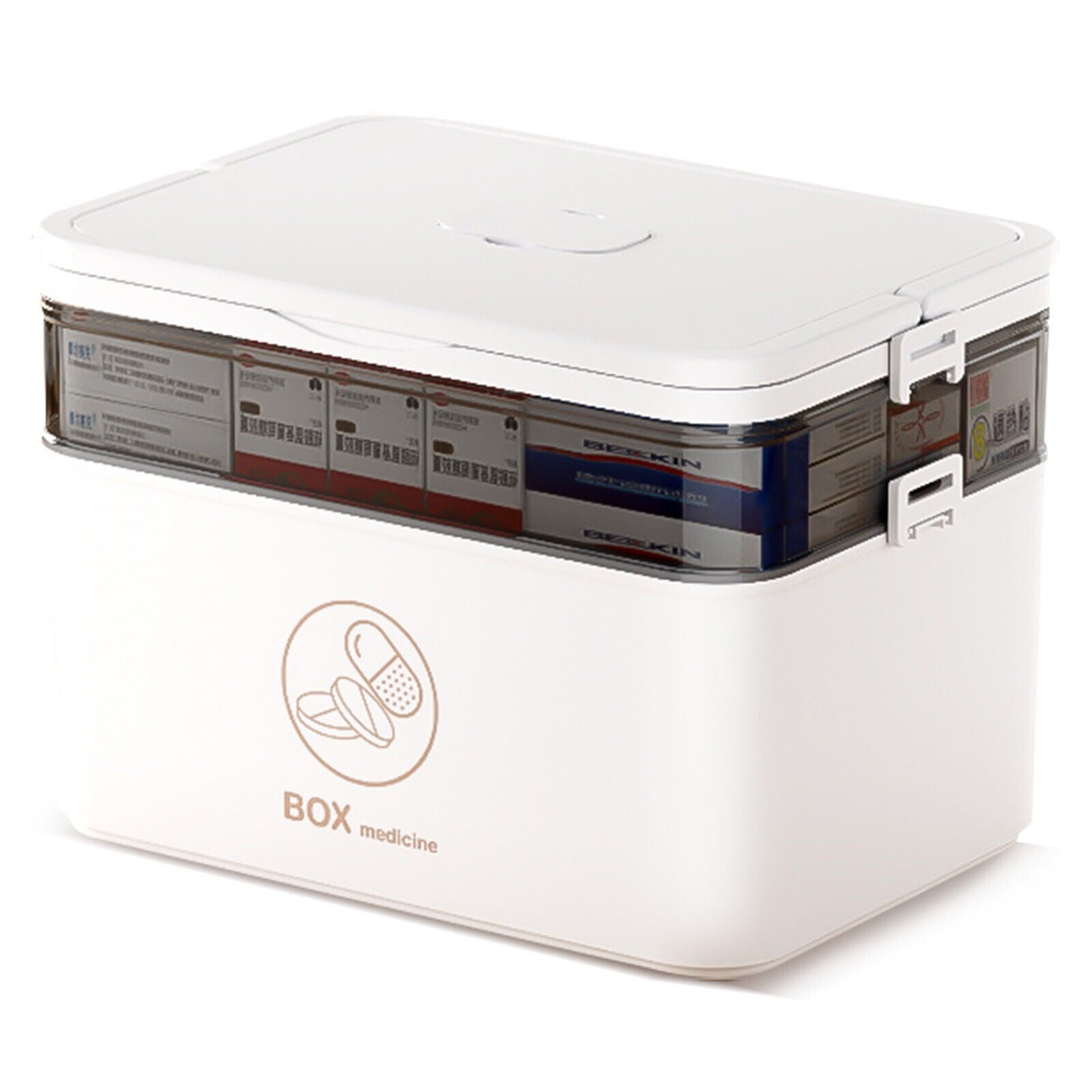 Portable Medicine Storage Box Large Capacity Organizer