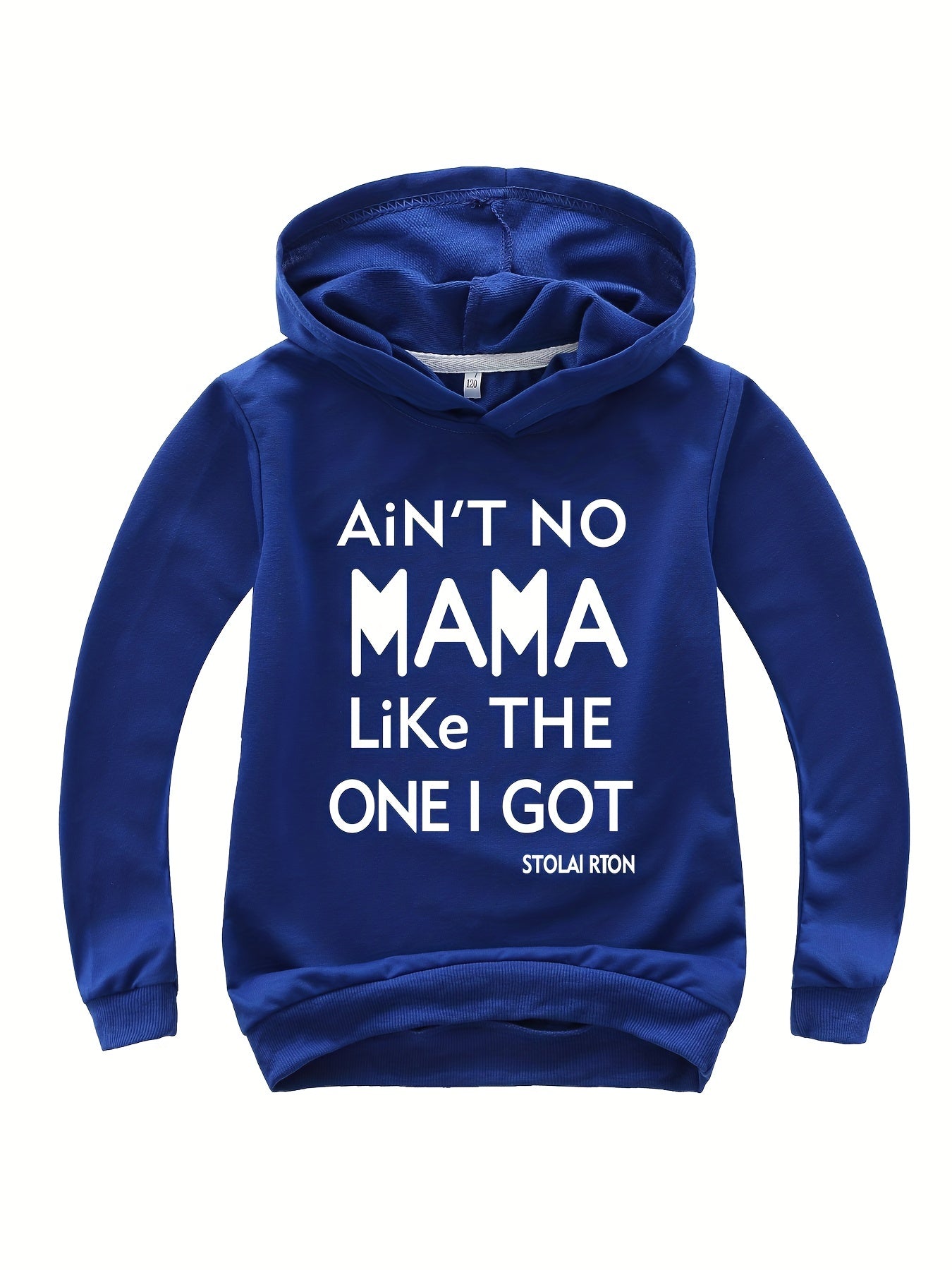 Cozy Letter Print Hoodie For Boys Girls Toddlers 1 SIZE UP