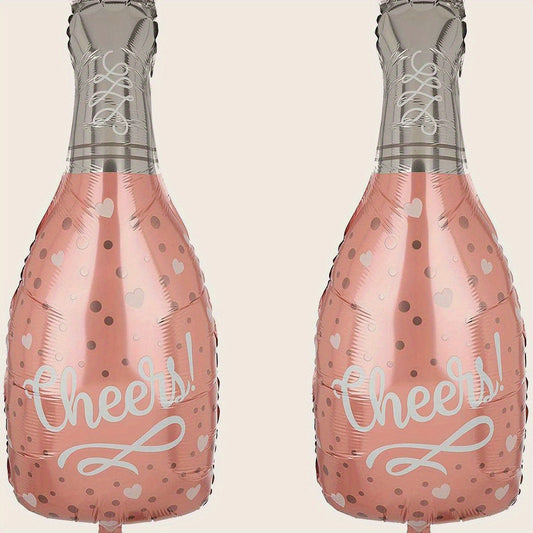 Rose Wine Bottle Balloons Birthday Decoration Self Sealing Tying Tool