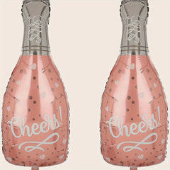 Rose Wine Bottle Balloons Birthday Decoration Self Sealing Tying Tool