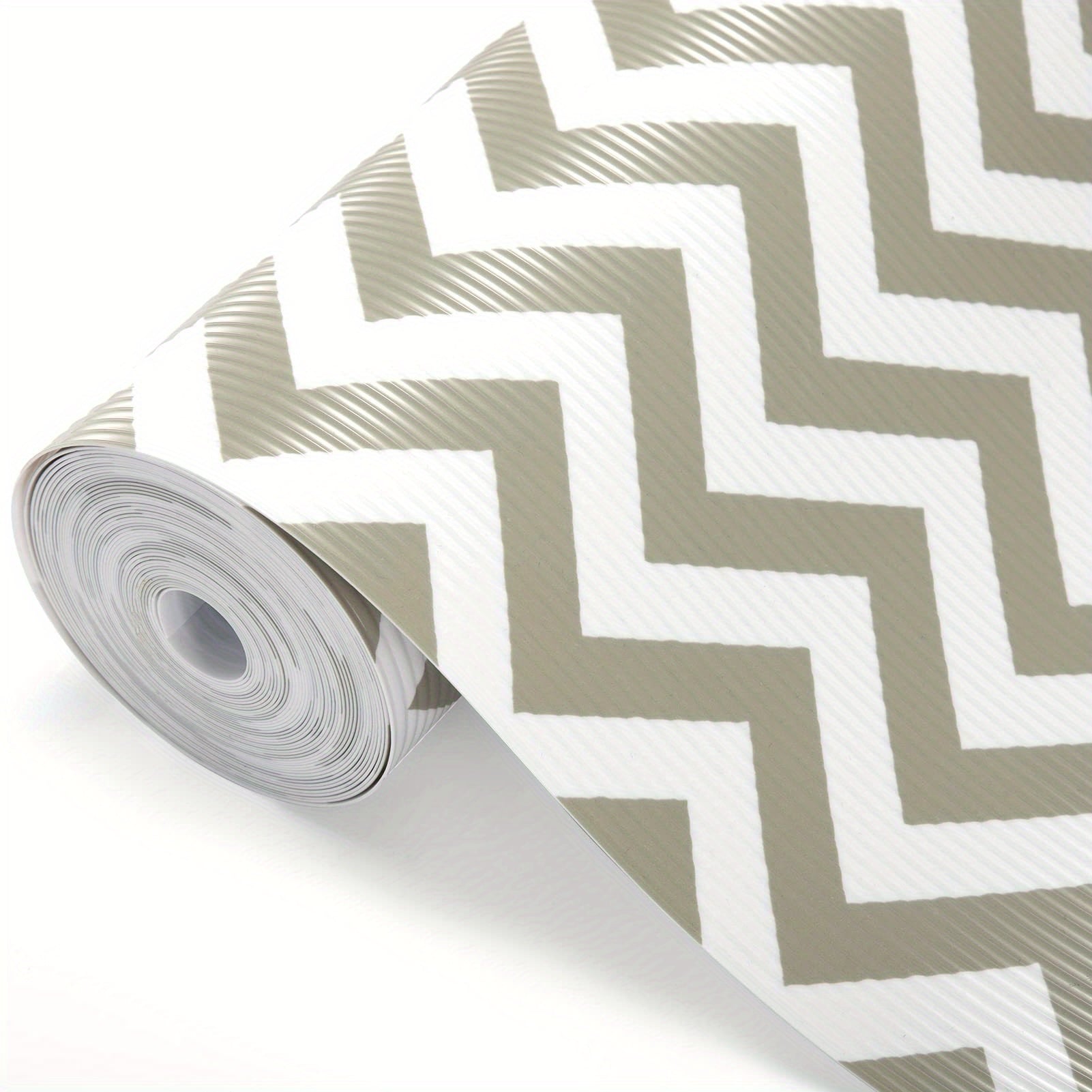 Brown & Striped Drawer Mat Shelf Liners - Cabinet & Drawer Liner Roll