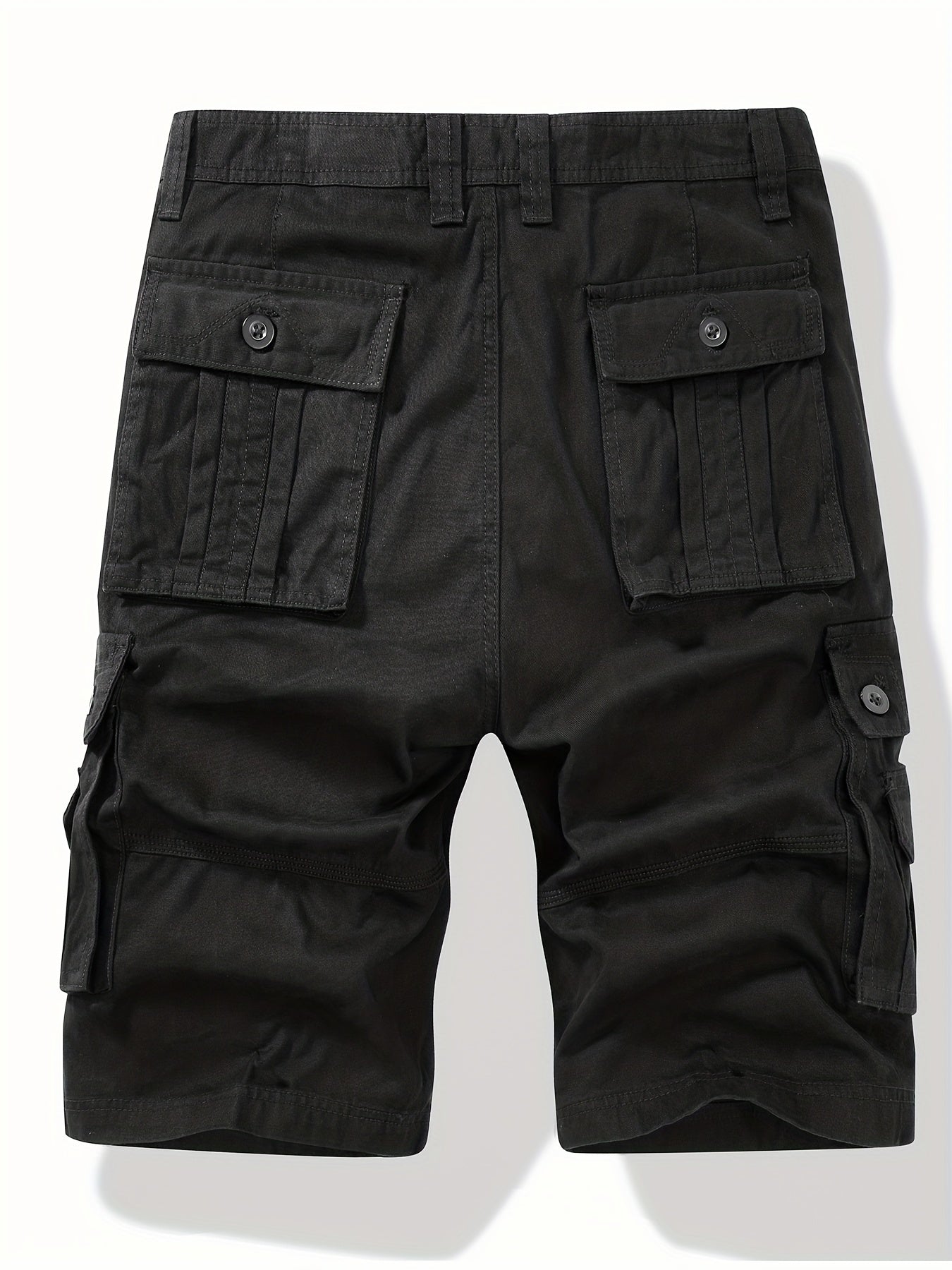 Men's Cotton Cargo Shorts with Drawstring - Summer Outdoor Wear