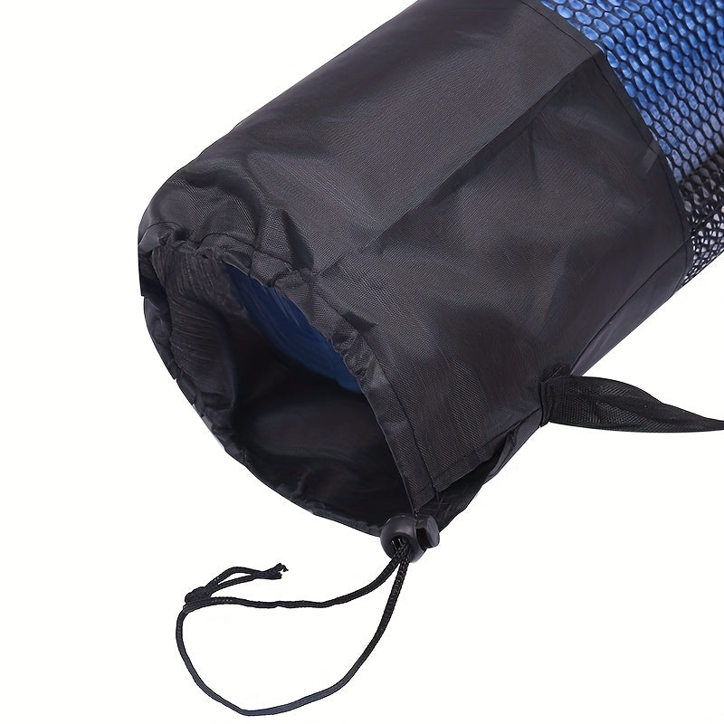 Qpc Yoga Mat Storage Mesh Bag Portable Single Shoulder Drawstring Net Bag