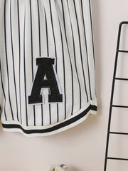 Boys Striped Shorts Elastic Waist Casual Summer Wear