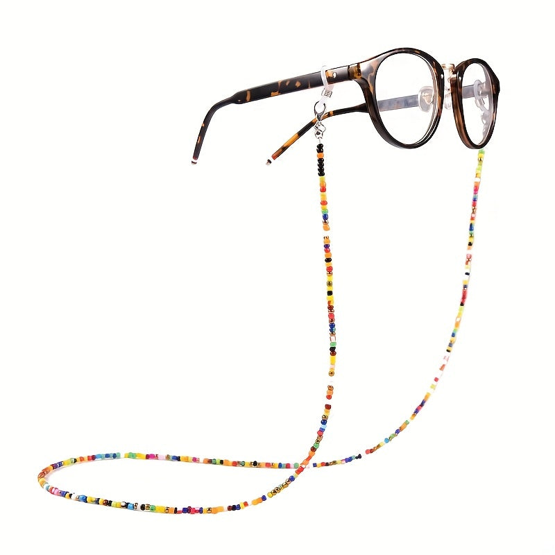 Beaded Glasses Chain Block Glasses Rope Lanyard Neck Strap Glasses Hanging Rope