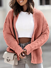 Cable Long Sleeve Cardigan
