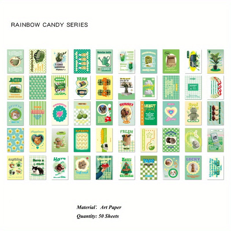 50 Sheets of Assorted Decorative Paper for Scrapbooking and DIY Projects