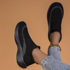 Women's Comfy Slip on Walking Shoes Running Shoes