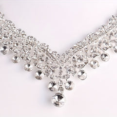 3pcs Crystal Bridal Crown Set Wedding Accessories