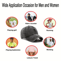 Distressed Washed Cotton Baseball Cap Trucker Hat Vintage Adjustable