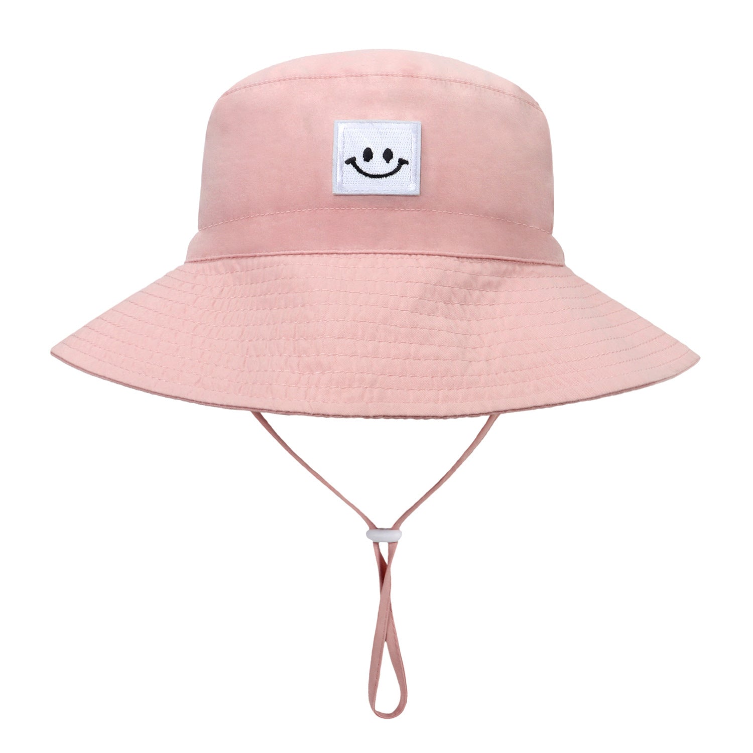 Baby Girls Wide Brim Bucket Hat with Drawstrings for Sun Protection