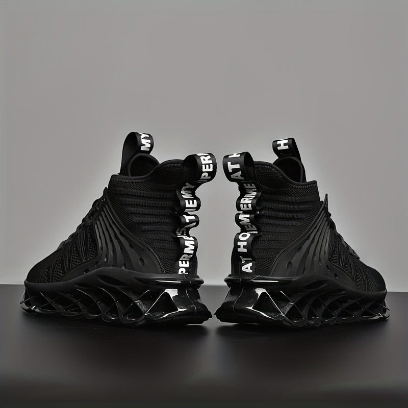 Men's Blade Sneakers Knitted Breathable Shock Absorb