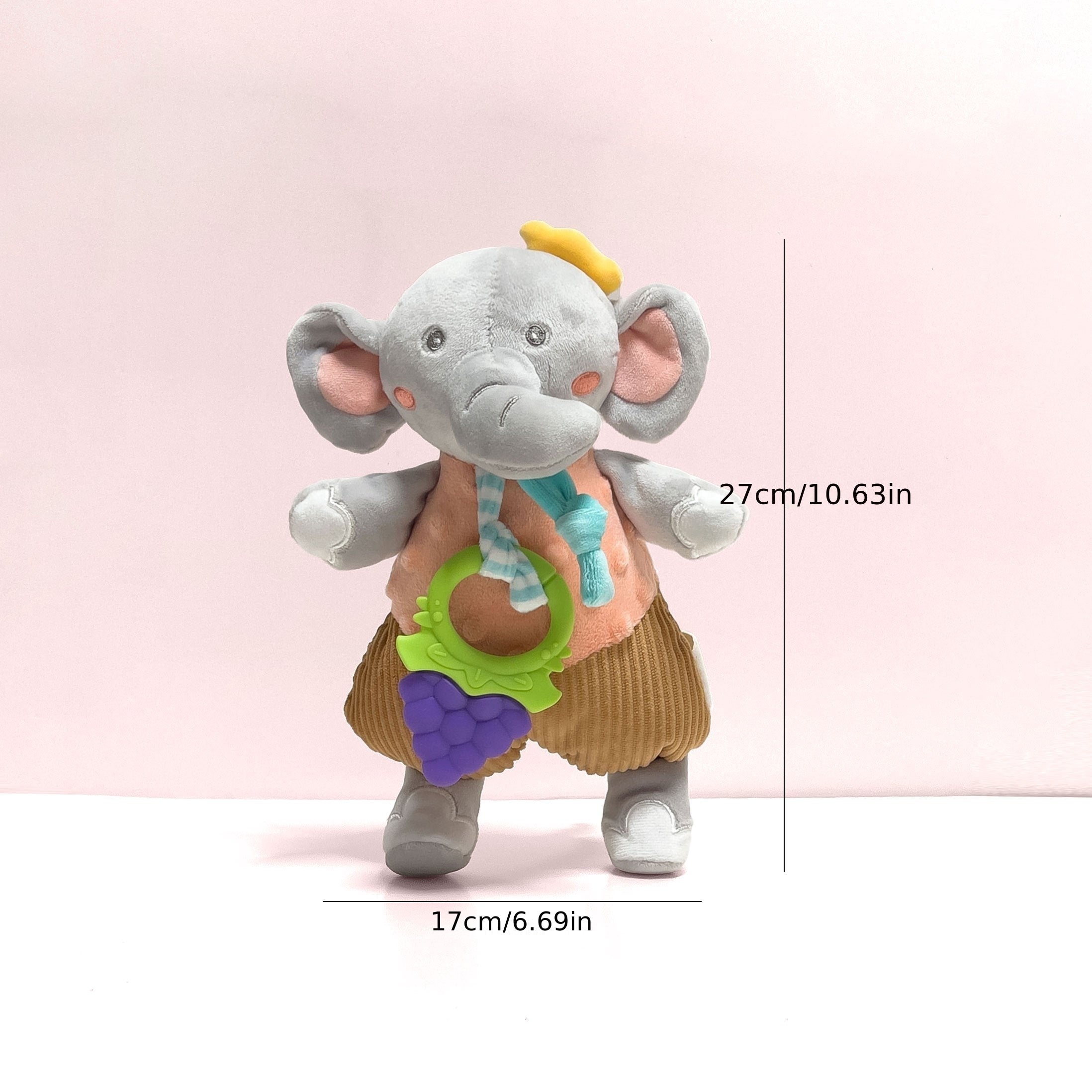 Baby Soothing Teether Doll Teether Pacifier Towel Label Sleeping Doll