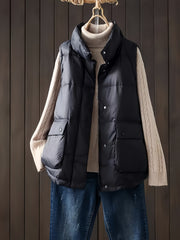 Women's Sleeveless Puffer Jacket Winter Vest